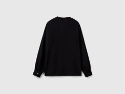 Shirt with Henley neck
