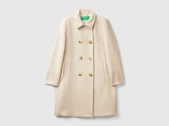 Short coat in wool blend