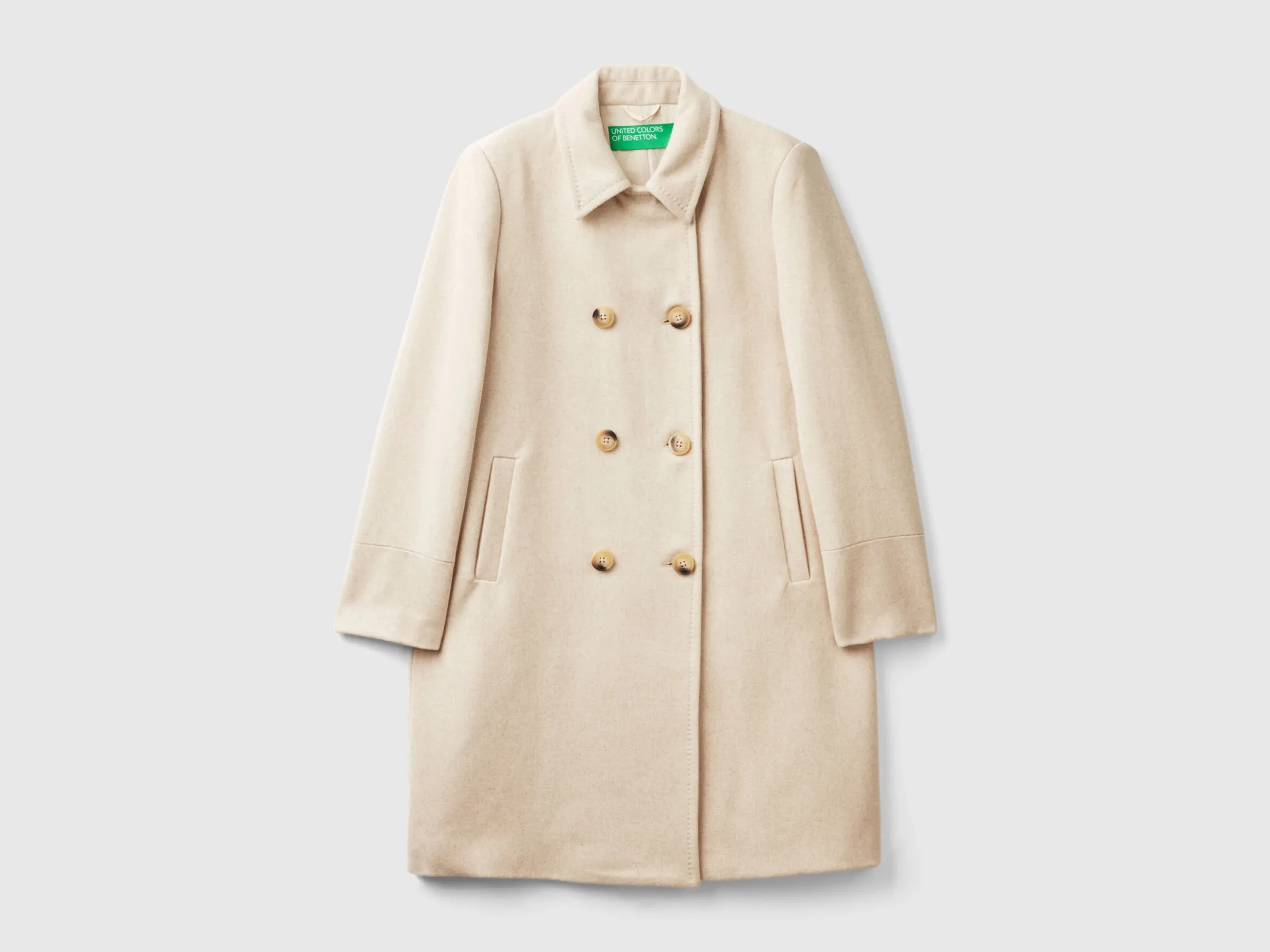 Short coat in wool blend