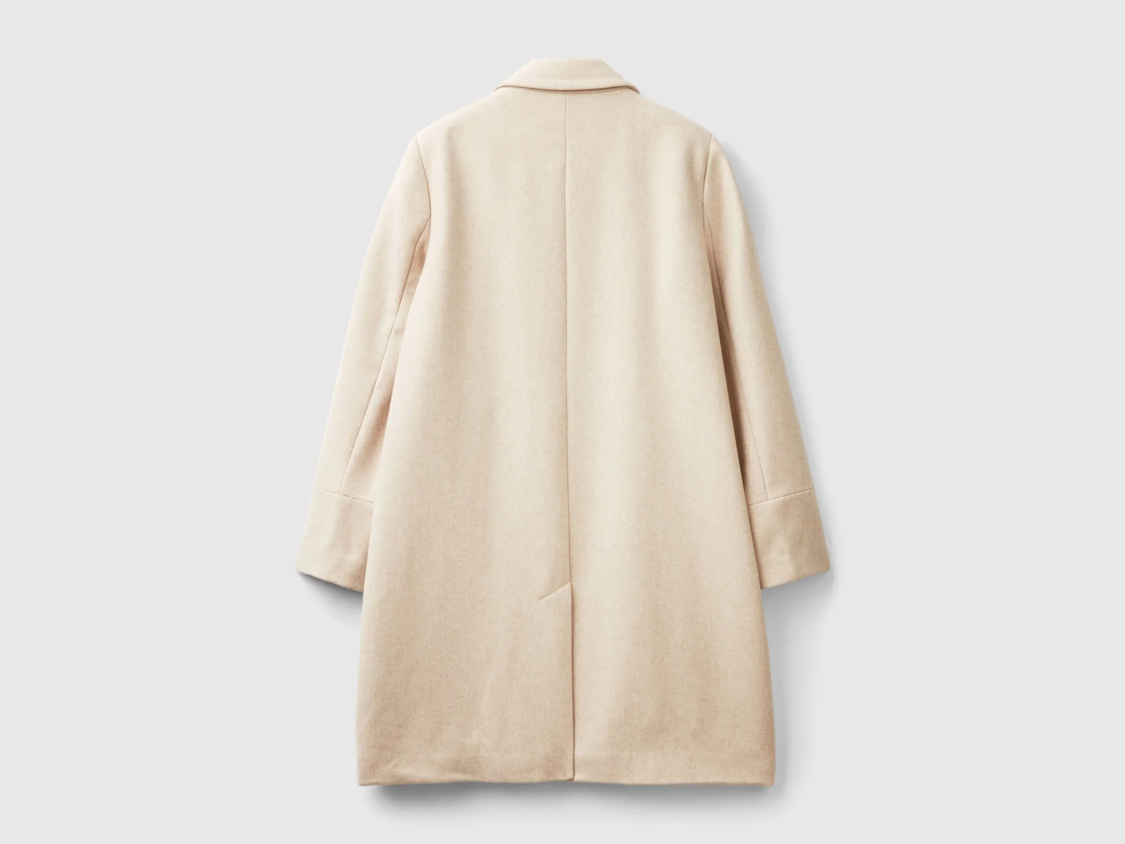Short coat in wool blend