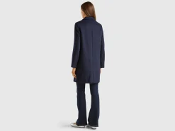 Short coat in wool blend cloth