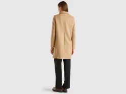 Short coat in wool blend cloth