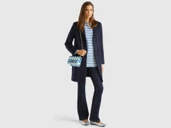 Short coat in wool blend cloth