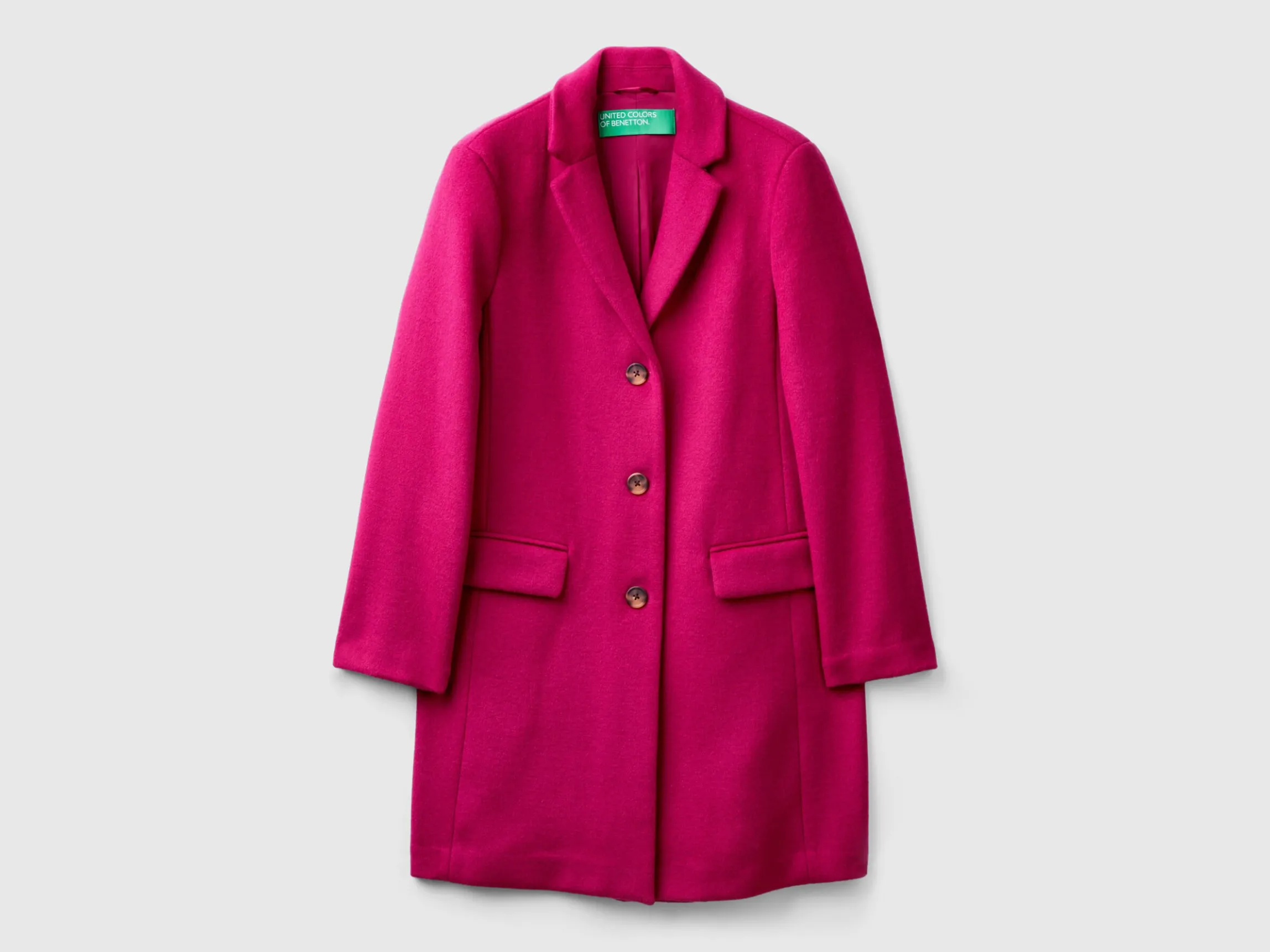 Short coat in wool blend cloth