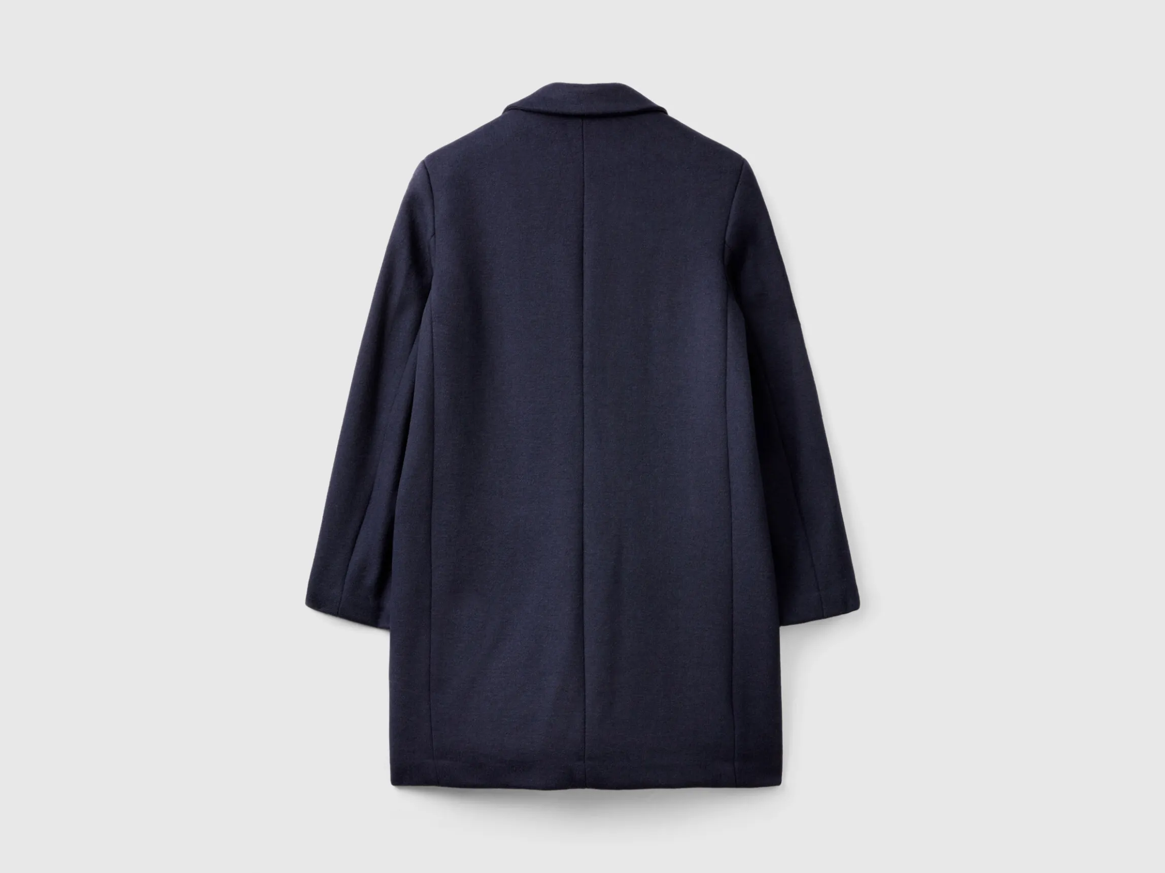 Short coat in wool blend cloth