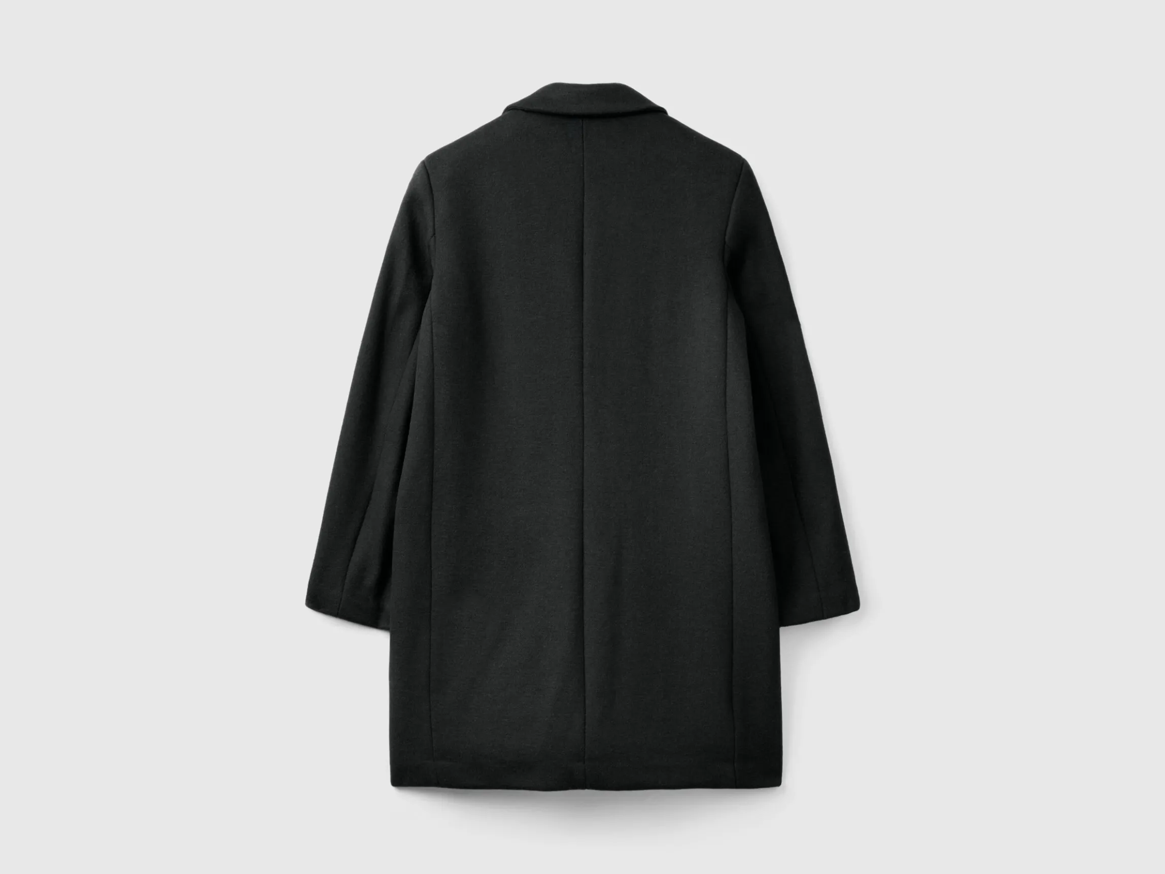 Short coat in wool blend cloth
