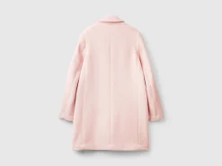Short coat in wool blend cloth