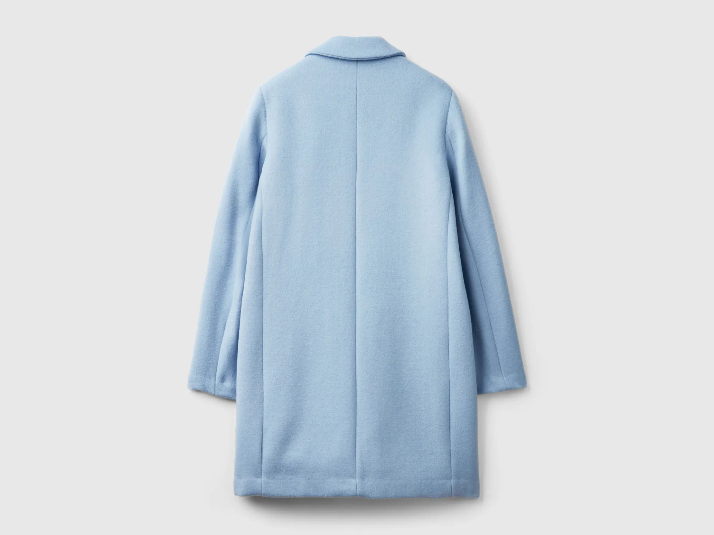 Short coat in wool blend cloth