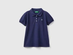 Short sleeve polo in organic cotton