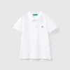 Short sleeve polo in organic cotton