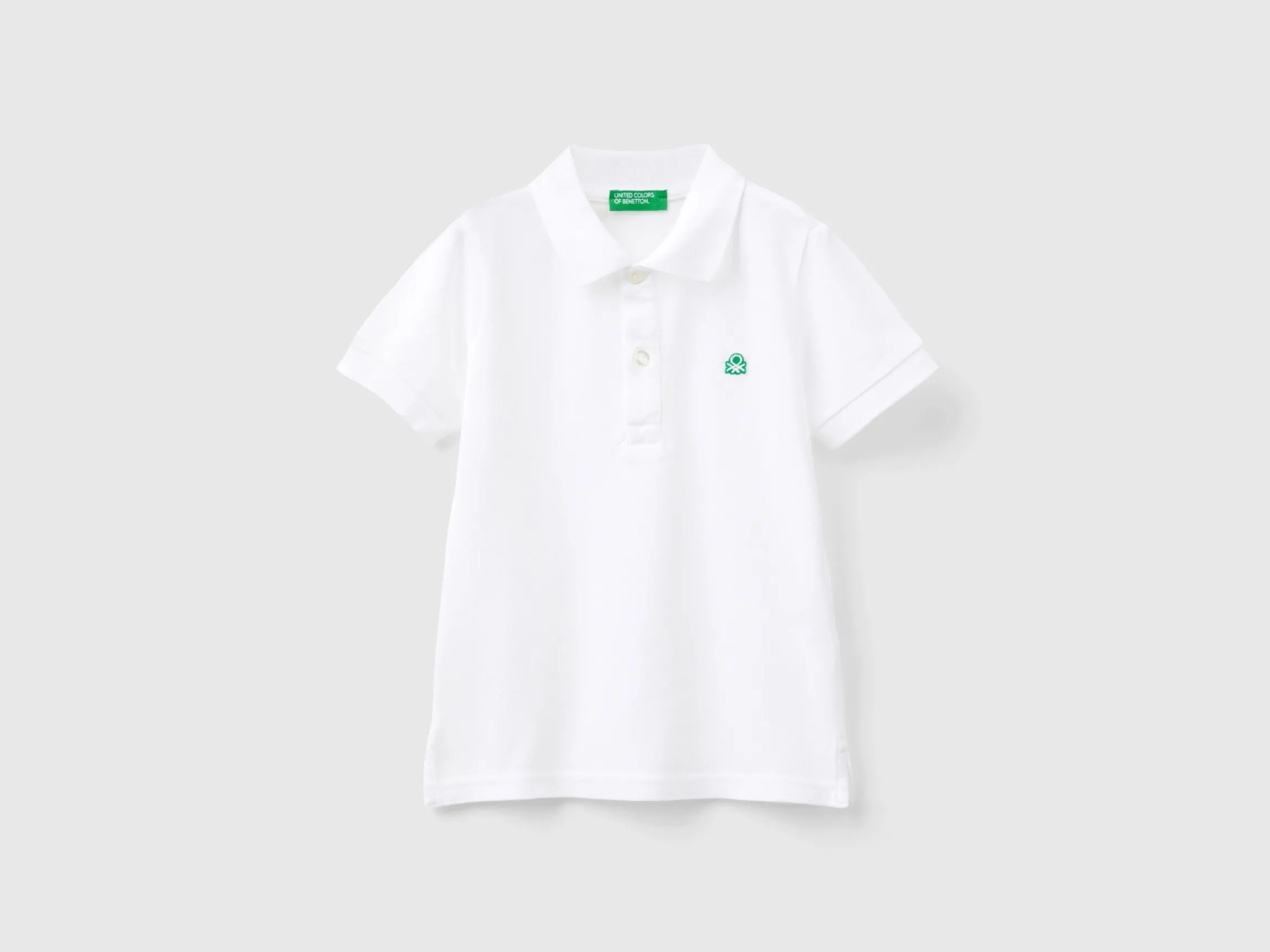 Short sleeve polo in organic cotton