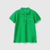 Short sleeve polo in organic cotton