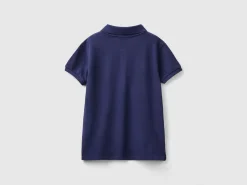 Short sleeve polo in organic cotton
