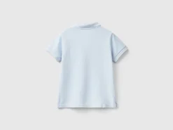 Short sleeve polo in organic cotton