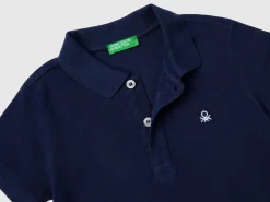 Short sleeve polo in organic cotton