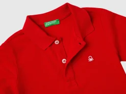 Short sleeve polo in organic cotton