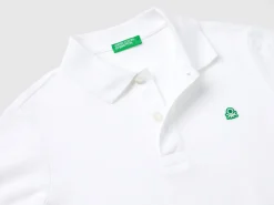 Short sleeve polo in organic cotton