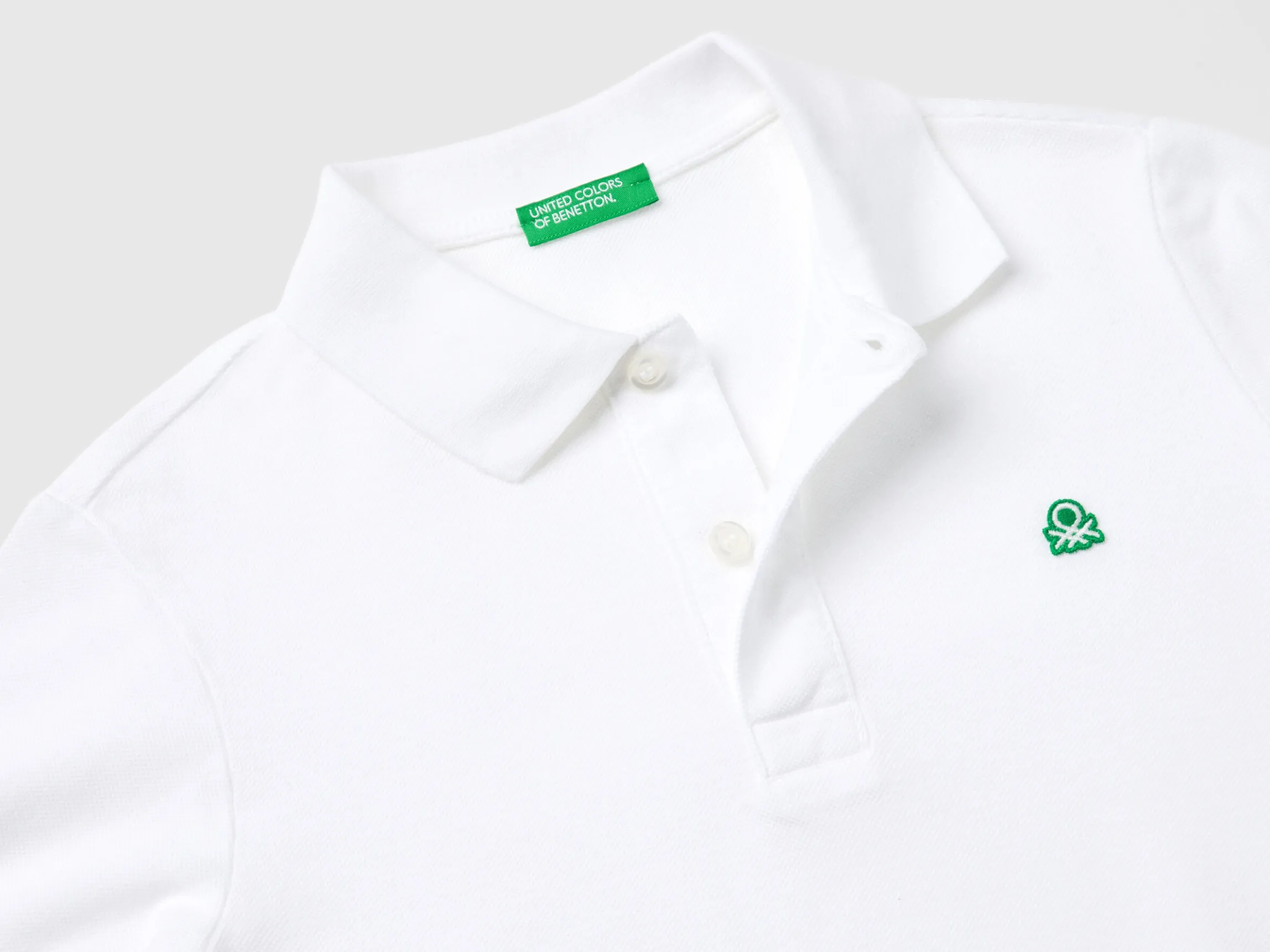 Short sleeve polo in organic cotton