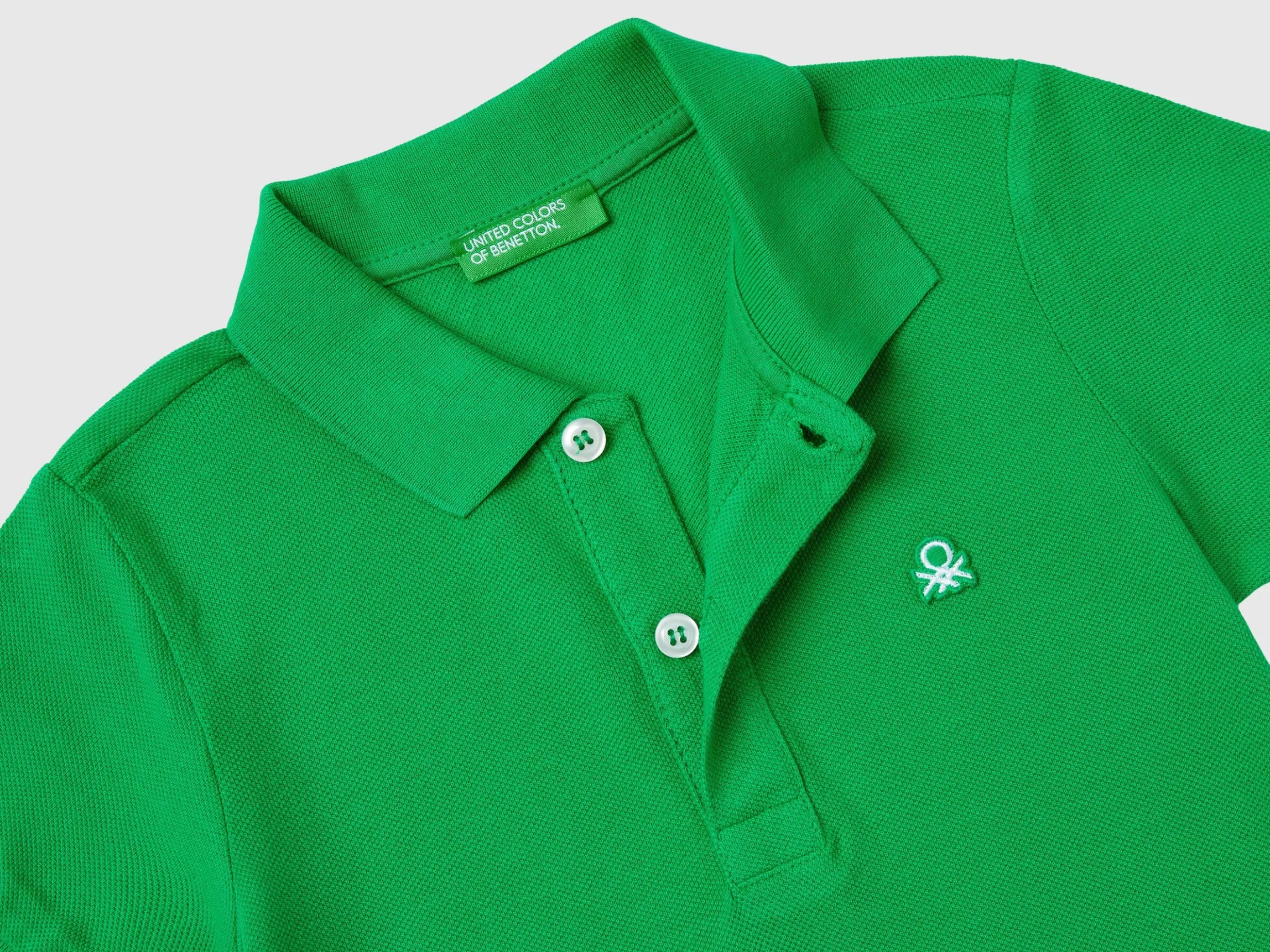 Short sleeve polo in organic cotton