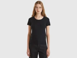 Short sleeve sweater in 100% cotton