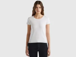Short sleeve sweater in 100% cotton