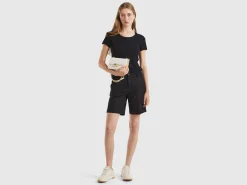 Short sleeve sweater in 100% cotton