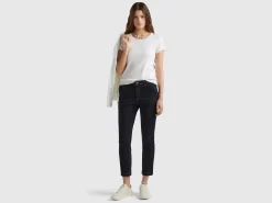 Short sleeve sweater in 100% cotton