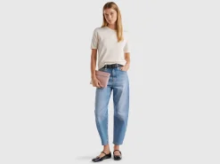 Short sleeve sweater in pure Merino wool