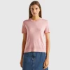 Short sleeve sweater in silk blend