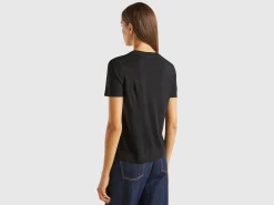Short sleeve sweater in silk blend