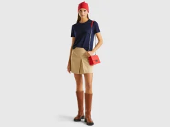 Short sleeve sweater in silk blend