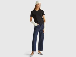 Short sleeve sweater in silk blend