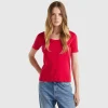 Short sleeve t-shirt in long fiber cotton