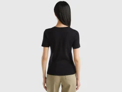 Short sleeve t-shirt in long fiber cotton