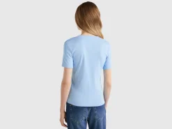 Short sleeve t-shirt in long fiber cotton