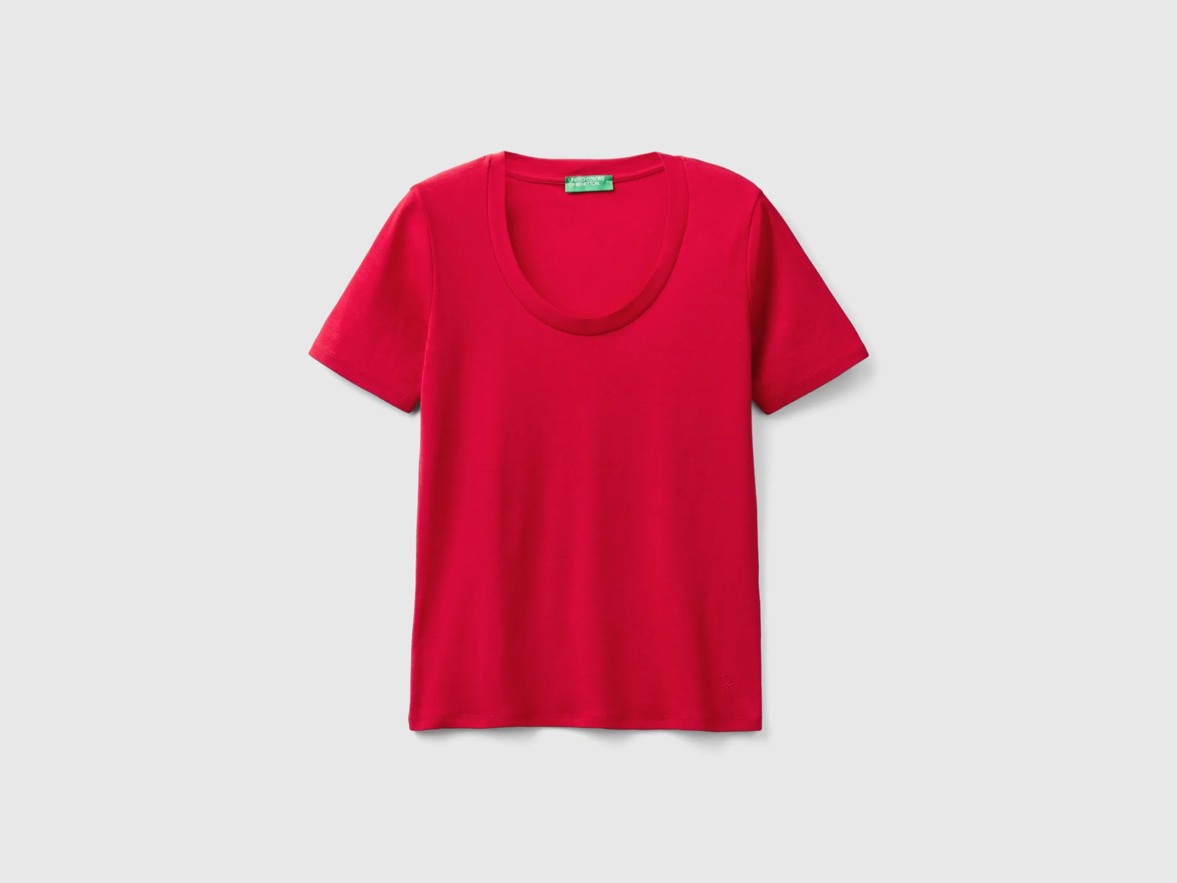 Short sleeve t-shirt in long fiber cotton