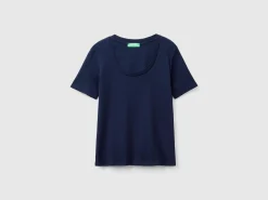 Short sleeve t-shirt in long fiber cotton