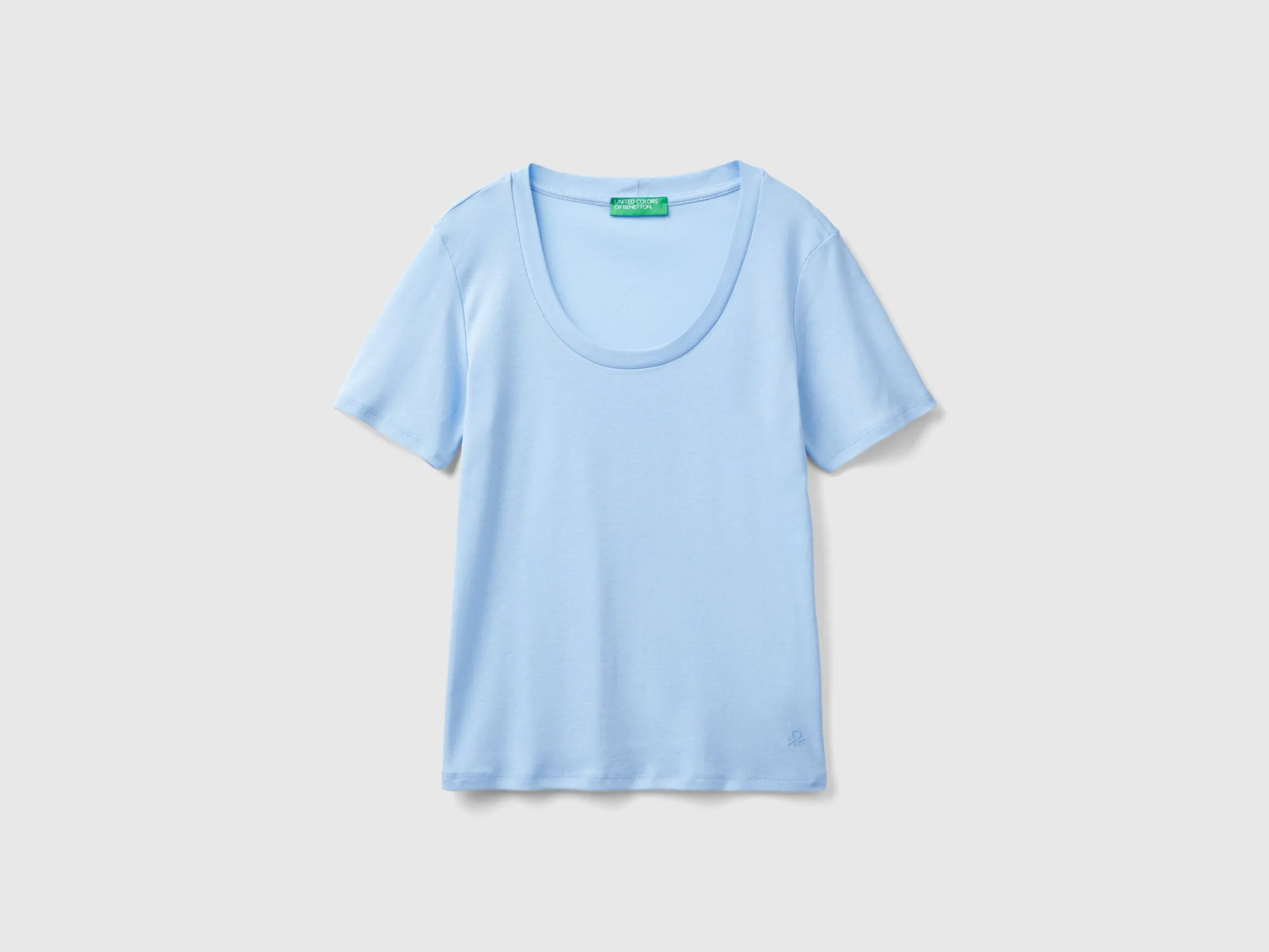 Short sleeve t-shirt in long fiber cotton