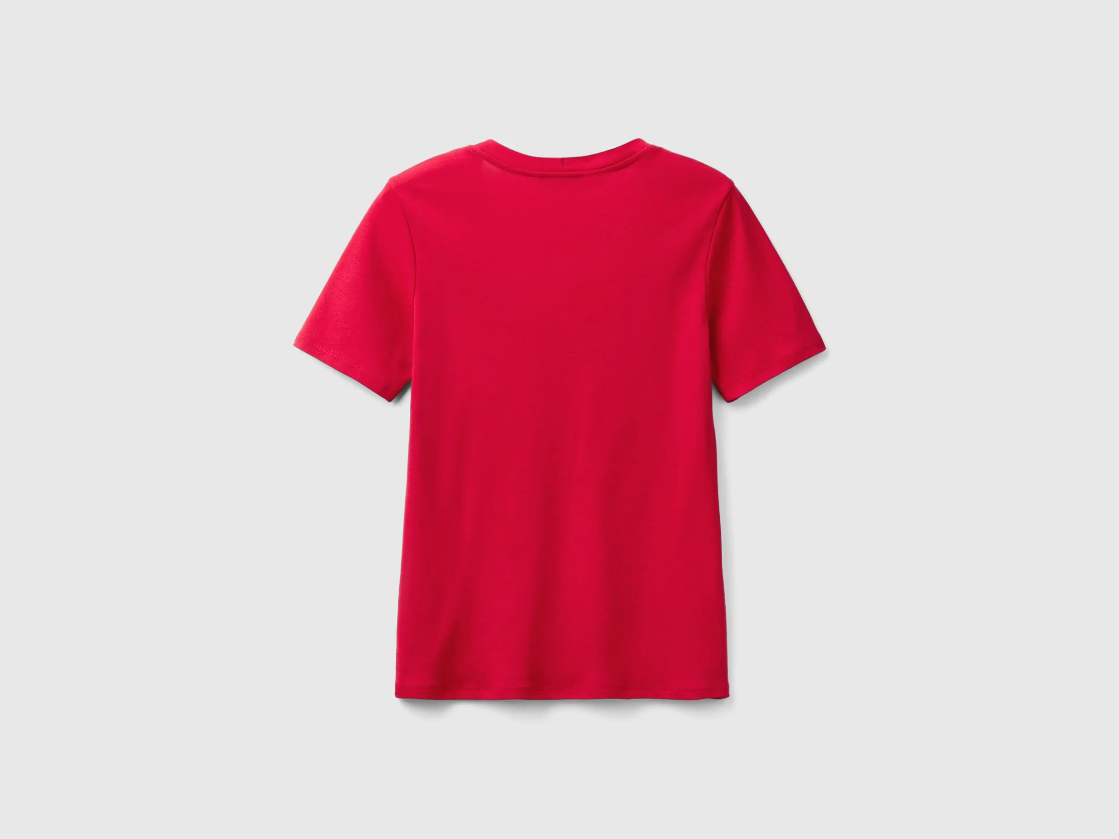 Short sleeve t-shirt in long fiber cotton