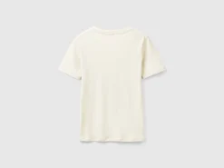 Short sleeve t-shirt in long fiber cotton