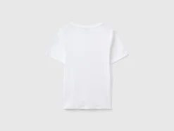Short sleeve t-shirt in long fiber cotton
