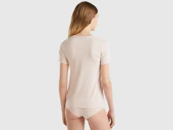 Short sleeve t-shirt in super stretch organic cotton