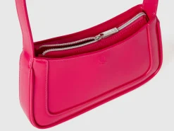 Shoulder bag in imitation leather