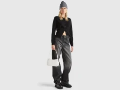 Shoulder bag in imitation leather
