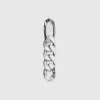 Silver chain pendant earrings