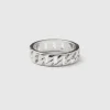 Silver chain ring