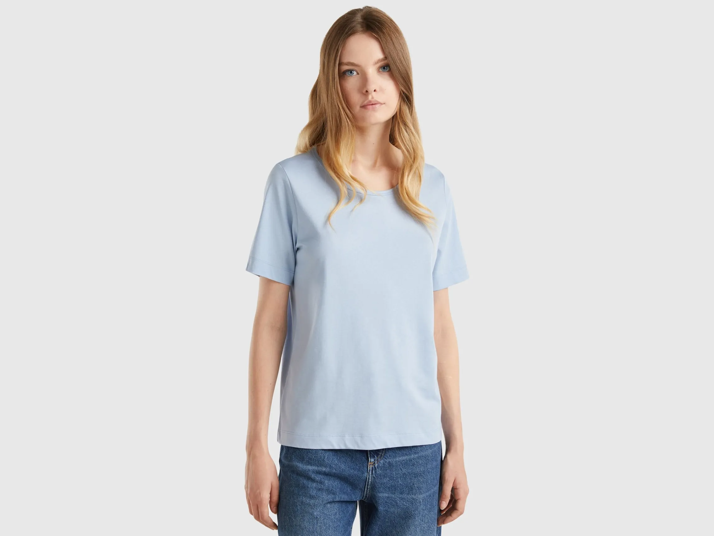 Sky blue short sleeve t-shirt
