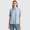3/4 sleeve shirt in viscose
