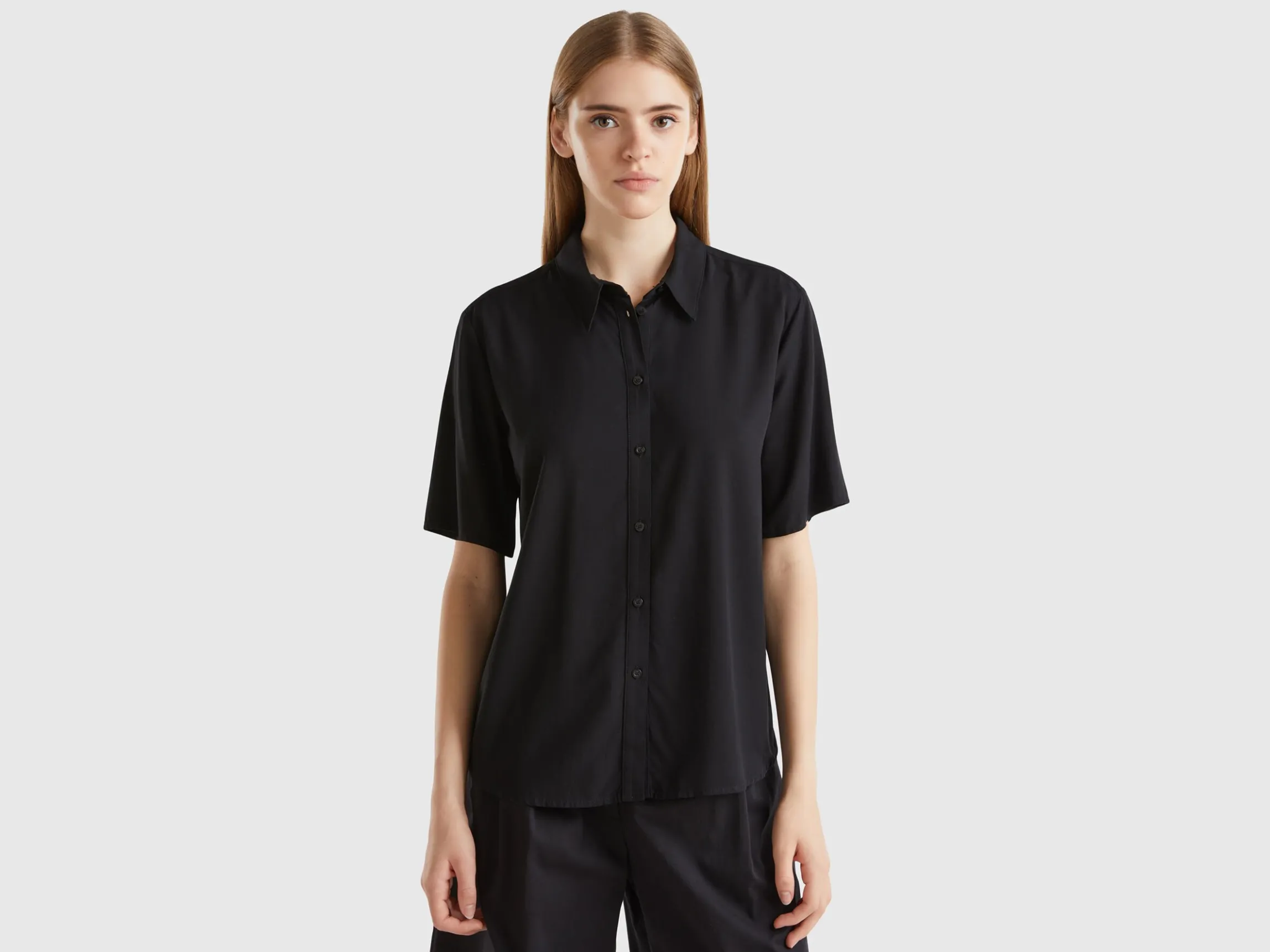 3/4 sleeve shirt in viscose
