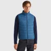Sleeveless puffer jacket with recycled wadding